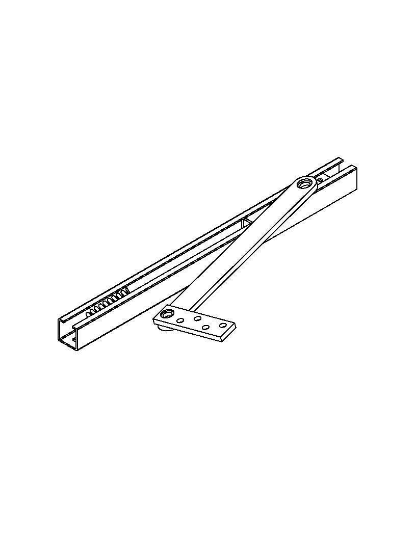 ABH 4000 Series - Overhead Holder & Stop, Medium Duty Concealed Mount