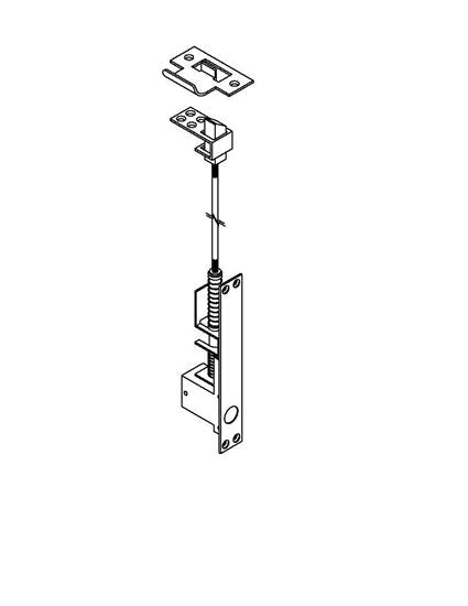 ABH 1863S Self-Latching Flush Bolt, Metal, Single