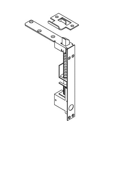 ABH 1864S Self-Latching Top Bolt, Wood, Single