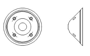 ABH 1842 Ligature Resistant Large Conical Wall Stop
