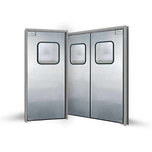 Eliason - FCG3, Stainless Steel Traffic Door, Full Perimeter Gasket, Double Pane Window