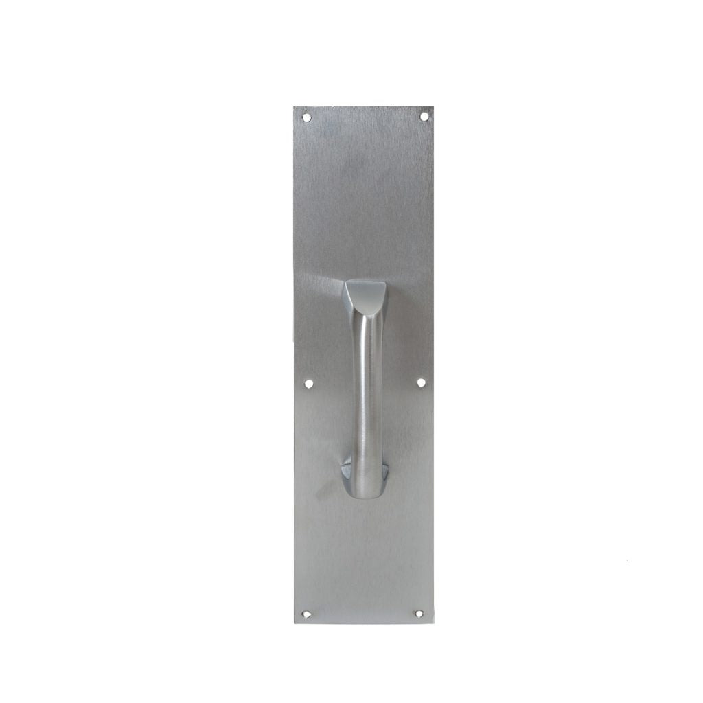 Trimco 1012-3 4" x 16" Series Cast Pull Plates - 5 1/2" CTC Pull