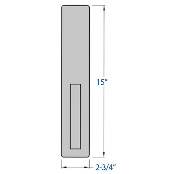 Best Precision 2102-1702A Rim Exit Device with Dummy Pull