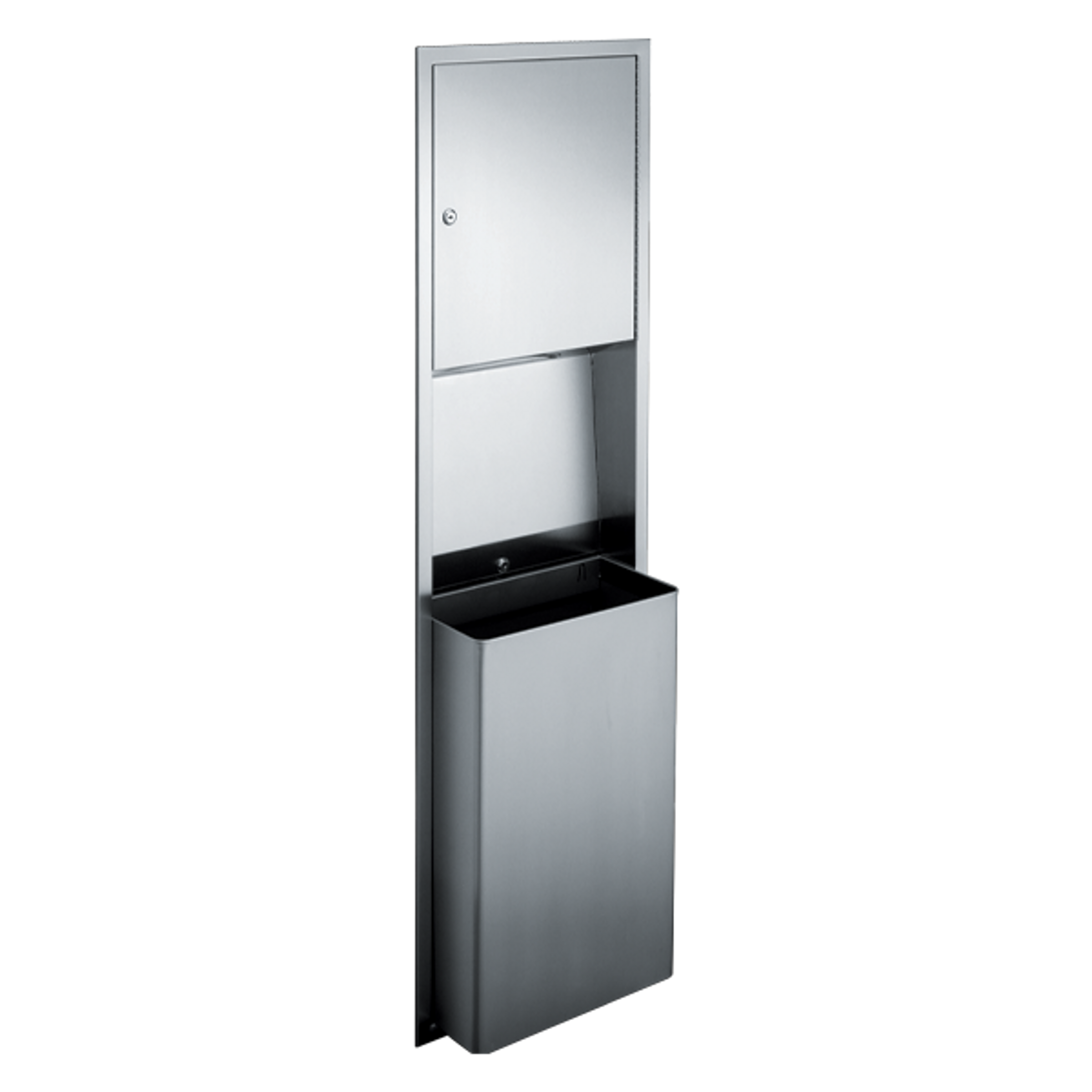 Traditional - Paper Towel Disp. & Waste Receptacle - Multi, C-Fold - 12 gal. Recessed - 10-0469