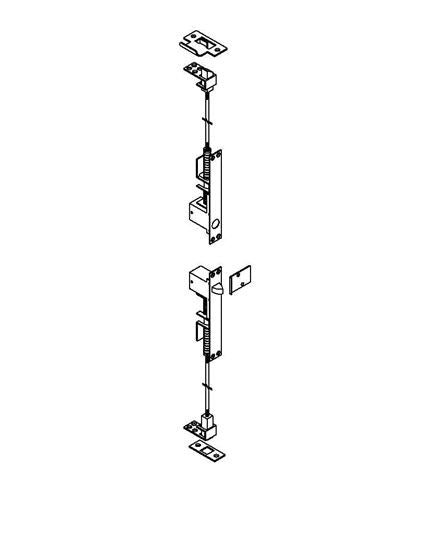 ABH 1863P Self-Latching Top & Auto Bottom, Metal