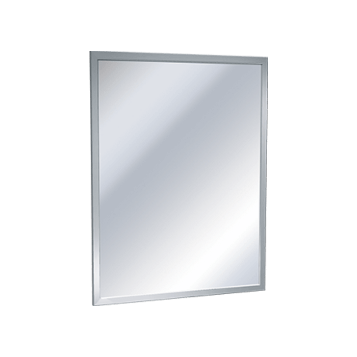 ASI - 10-0600-B - Mirror - Stainless Steel, Inter-Lok Angle Frame - Tempered Glass - 24"W X 72"H