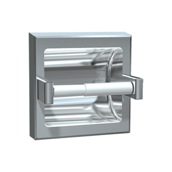 ASI - 10-7402-SSM - Toilet Tissue Holder - Single - Satin Stainless Steel - Surface Mounted