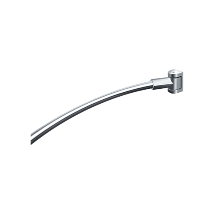 ASI - 10-1201-B - Shower Curtain Rod - Curved w/ Mounting Brackets - 1" Dia. 60" L