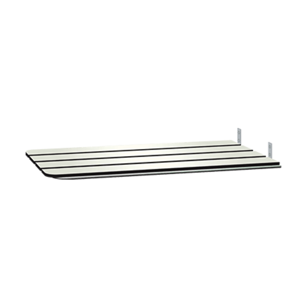 ASI - 10-8358 - Folding Tub Seat - ADA - Solid Phenolic, Ivory - 15"W