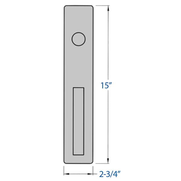 Best Precision 2103-1703A Rim Exit Device with Nightlatch Pull