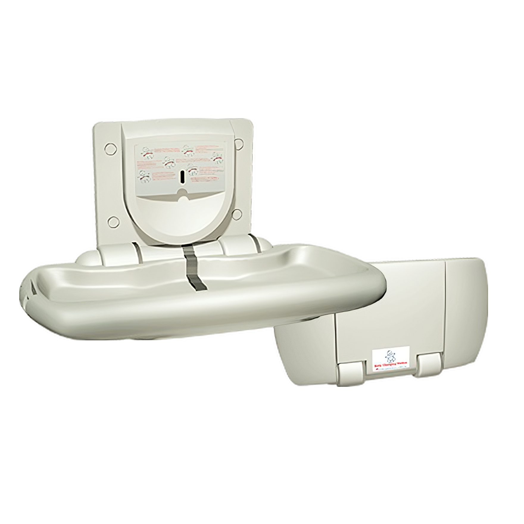 Baby Changing Station -  Horizontal - Plastic  - Surface Mounted - ASI 10-9012