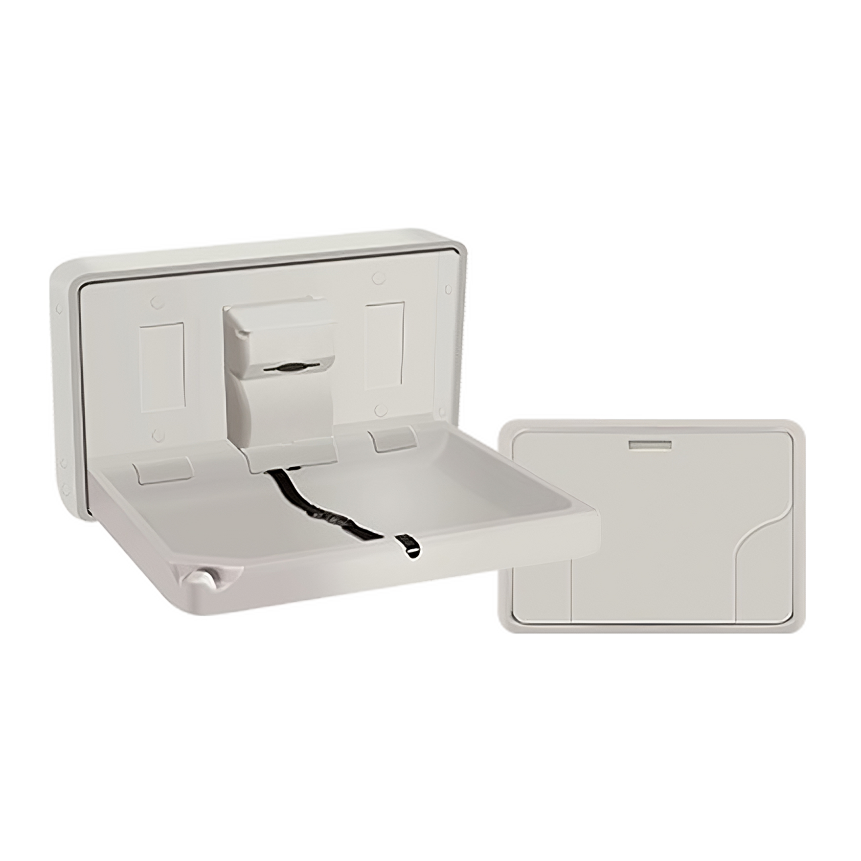 Baby Changing Station -  Horizontal - Plastic  - Surface Mounted - ASI 10-9014