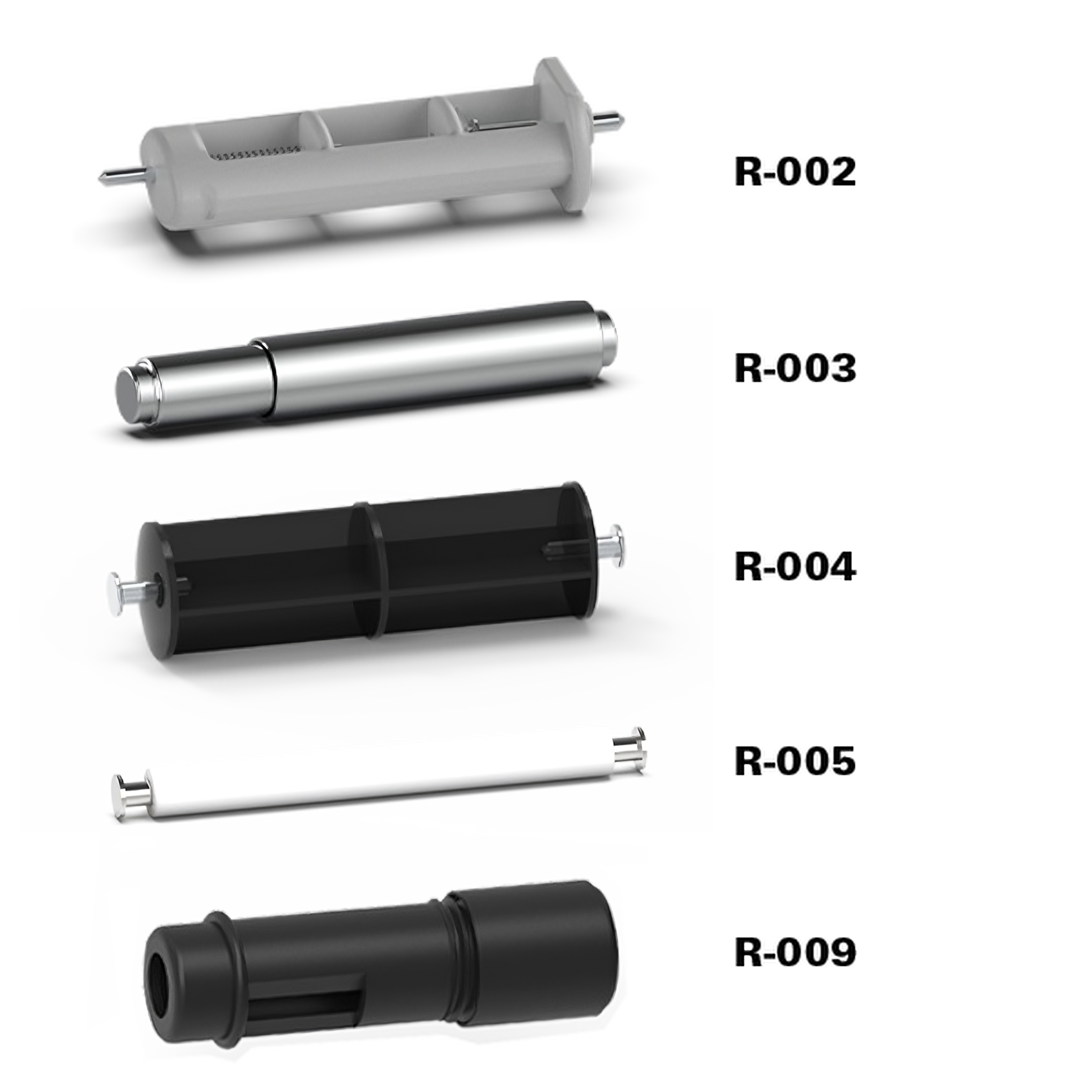 Parts for Toilet Paper Dispensers - R-002 | R-003 | R-004 | R-005 | R-009